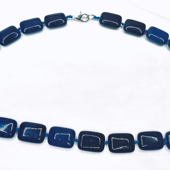 Vintage Lapis Lazuli Necklace – Natural Stone, 46 cm, Canada - Picture 10 of 10